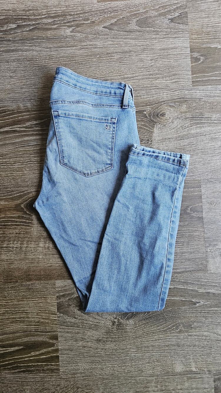 Jessica Simpson High Rise Skinny Jeans Stretch Light Blue Denim Womens Sz 29